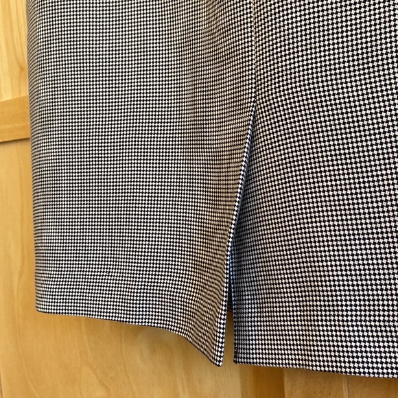 Le Suit Black & White Checkered Pencil Suit Skirt Size 14 - Picture 5 of 7